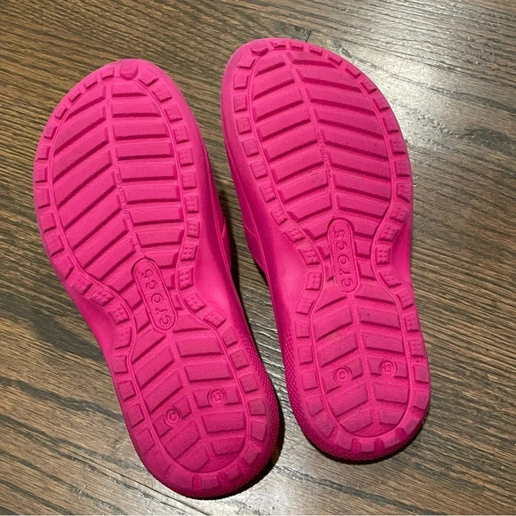 Crocs Iconic Confort Slip-On Hot Pink Sandals Toddlers 13 - Picture 10 of 11